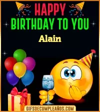 GiF Happy Birthday To You Alain